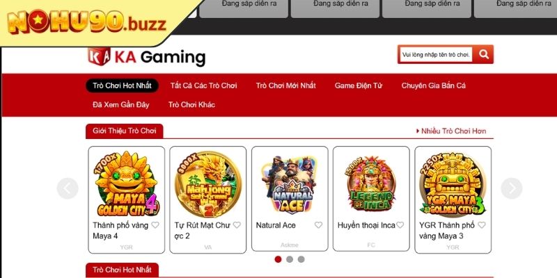Sảnh KA NOHU90 Điểm Đến Hàng Đầu Cho Game Thủ Trực Tuyến 1 Tổng quan về sảnh KA NOHU90